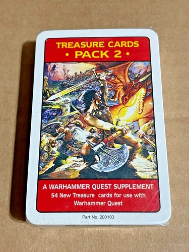 Warhammer Quest Treasure Cards Pack #2 | Games Workshop {NEW_SEALED_SHRINK} RARE