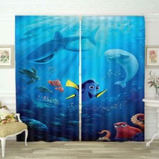 Marine Benthic Animals 3D Blockout Photo Print Curtain Fabric Curtains Window