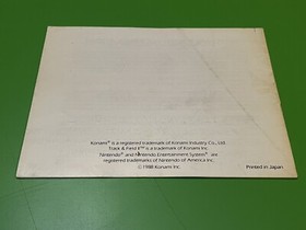 Track & Field II 2 NES Manual Konami Instruction Booklet