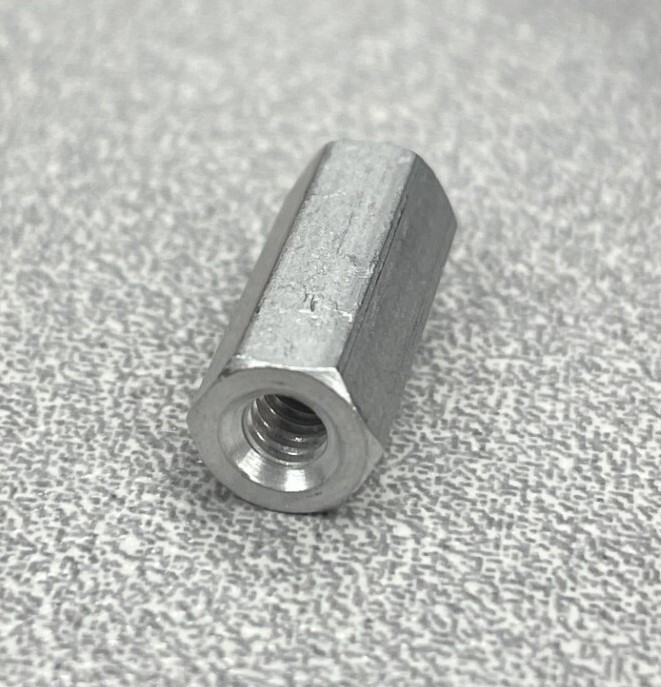 Keystone Elec. 1813 Standoff, 1/4 Hex, F, Threaded 6-32, .625"L, Aluminum, PK/50