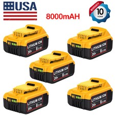Max XR Lithium-Ion Battery DCB206 DCB208 DCB200-2 For DeWalt 20V 8.0AH