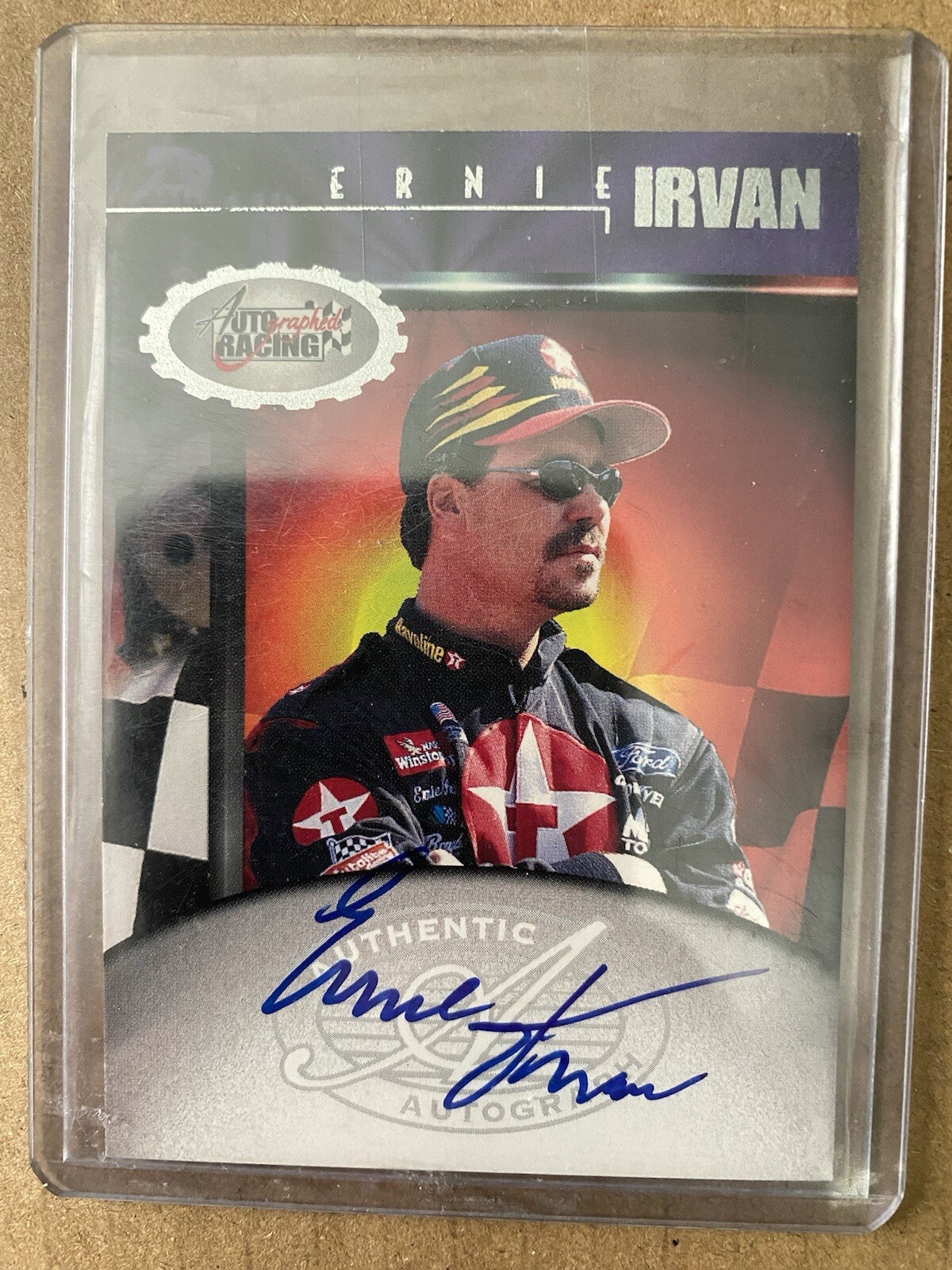 1997 Score Board Autographed Racing Ernie Irvan authentic autograph