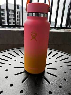 hydro flask 32 oz wide cap LIMITED EDITION new ombre Hibiscus No