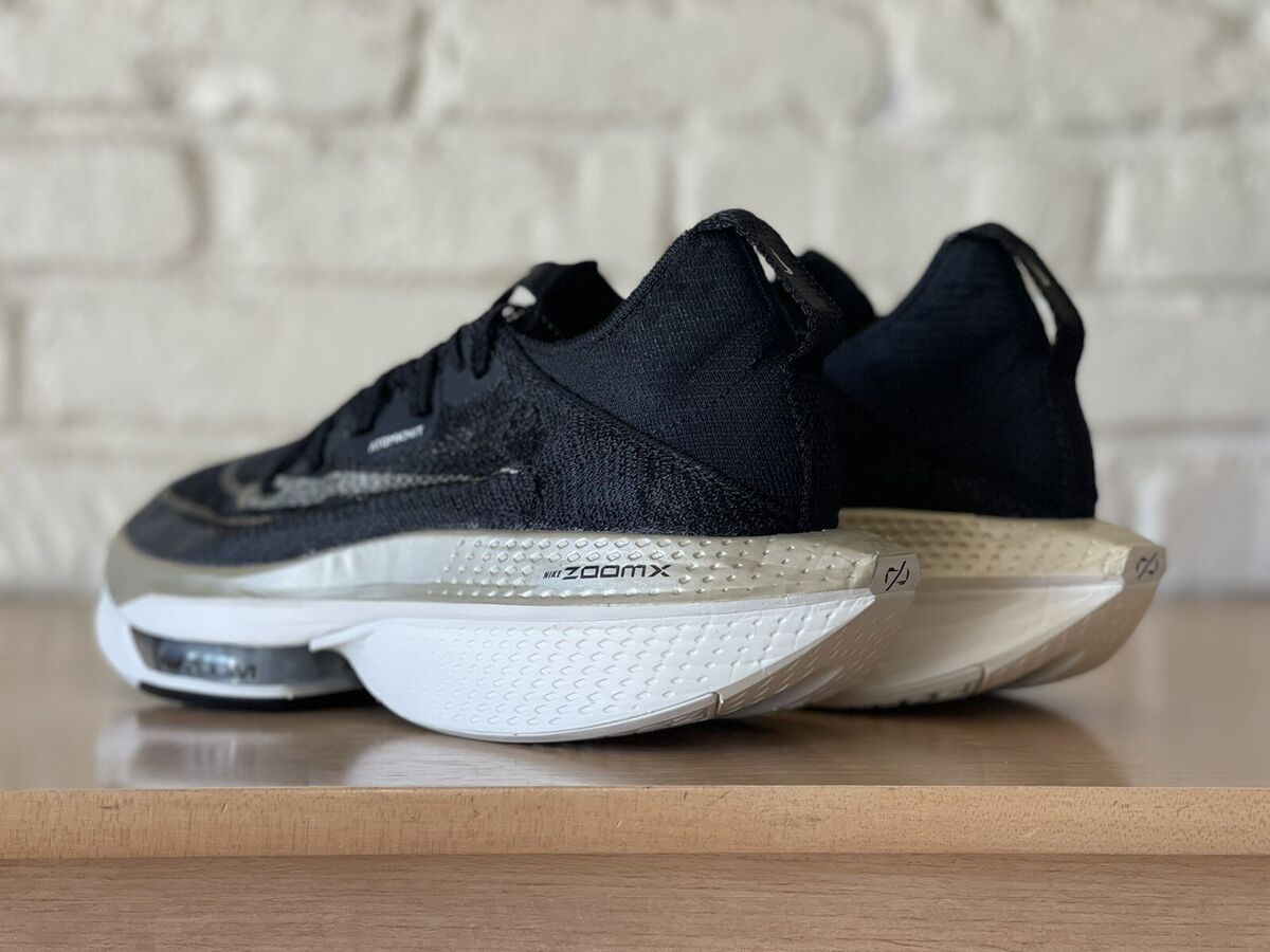 Nike Air Zoom AlphaFly Next % 2 Black Gold Sail Men Size 8.5 Nike Air Zoom AlphaFly Next % 2 Black Gold Sail Men Size 8.5