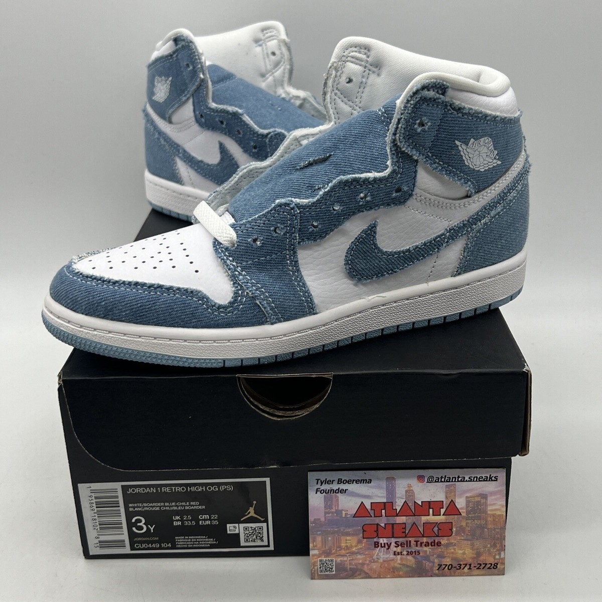 Jordan キッズシューズ デニム Jordan Kids Jordan 1 Retro High OG 
