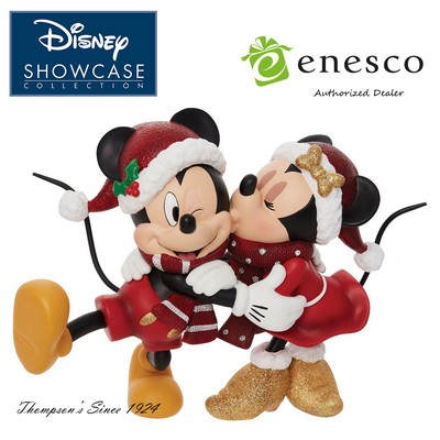 Enesco Disney Showcase Holiday Mickey & Minnie #6010733 NIB free shipping