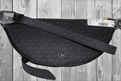 Michael Kors Black Belt Bag - Genuine Leather - S/M - NWT Michael Kors Genuine Leather Reversible Belt Bag Black Sizes  main image 4