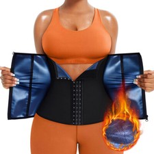Women Sauna Sweat Waist Trainer Trimmer Body Shaper Sports Shapewear Girdle Belt