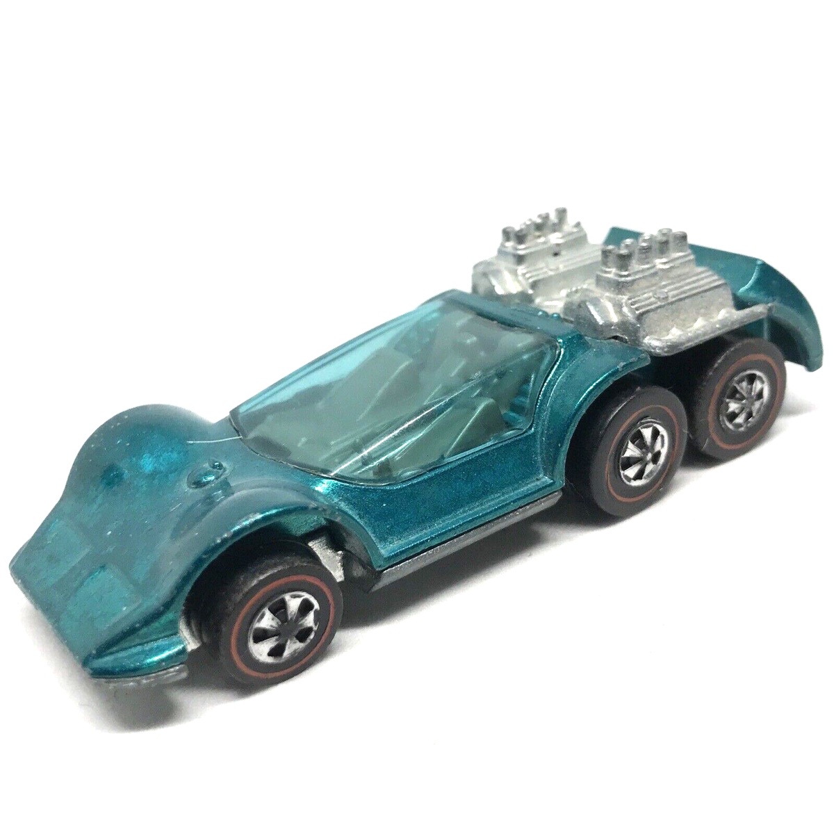 Hot Wheels Redline Six Shooter 1970/1971 Aqua Gray Int Hot Wheels Redline Six Shooter 1970/1971 Aqua Gray Int