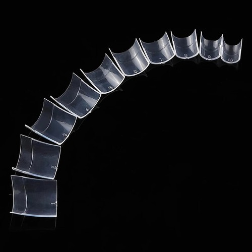 500Pcs Natural Artificial Nail Tips Tool for Nails Salon Supply Toe Nails Clear - Picture 4 of 15