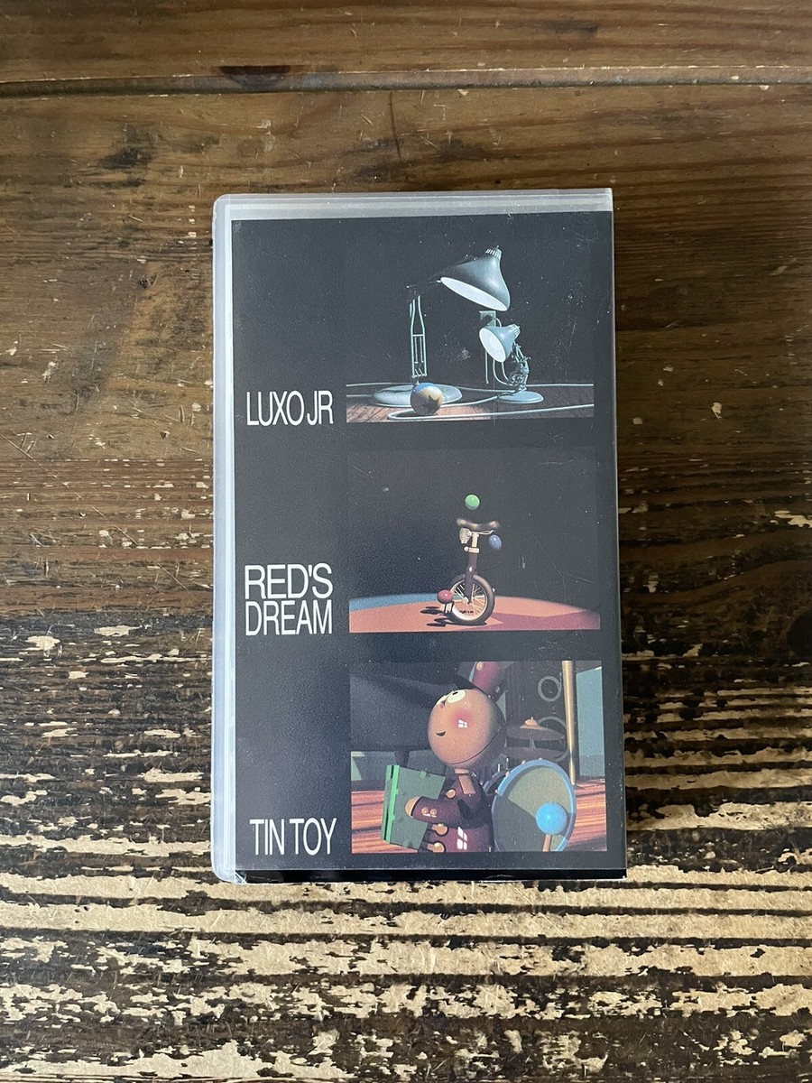 Pixar VHS ~ 4 Short Films: Luxo Jr. / Red's Dream / Tin Toy
