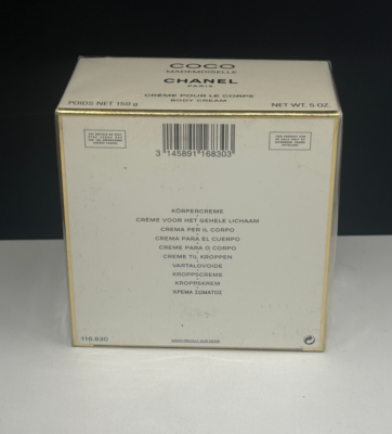 NEW Coco Mademoiselle Chanel Body Cream 5 oz 150 g DAMAGED BOX | eBay