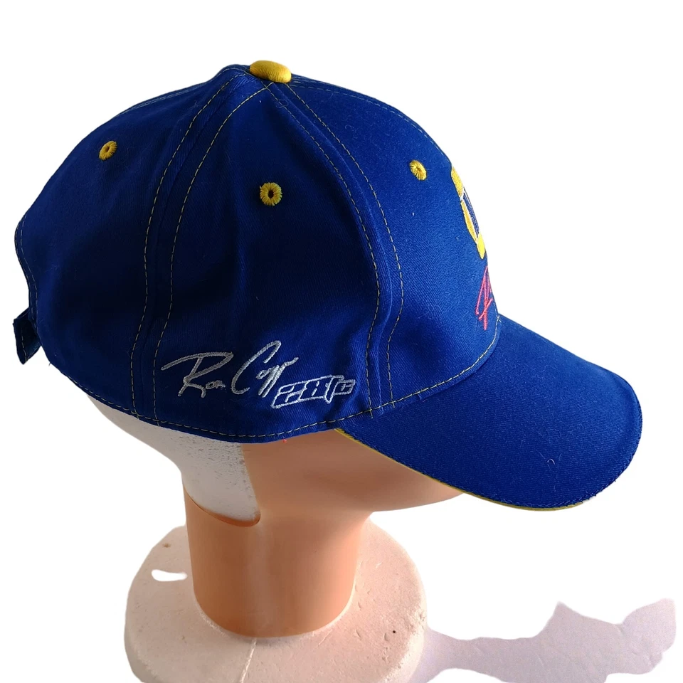 NAPA Racing Martin Truex Jr #56 Azul y Amarillo Correa Trasera Gorra RON CAPPS Foto 3 de 4