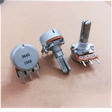 Mono 3 Pin Potentiometer Volume Adjustment Switch B10K 50K 100K for ALPS RK16311