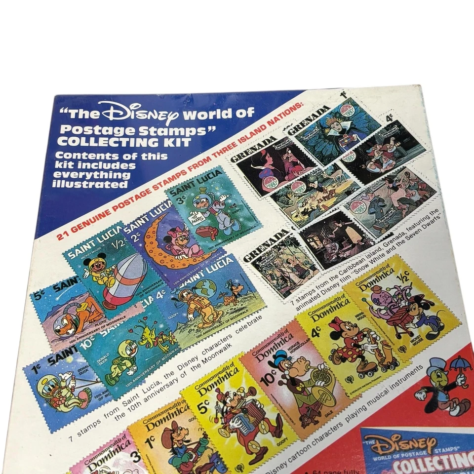 Kit de colección de estampillas postales de Disney World of álbum sellado completo Foto 4 de 4