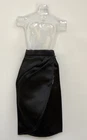 Vintage Barbie Doll Black Satin Wrap Skirt Fashion Pak 1960s Mattel, READ,