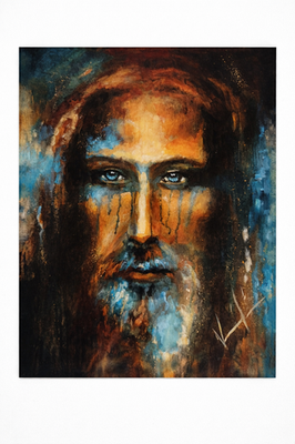 #ad Vanessa Horabuena The Shroud of Turin Eyes Of Grace 8“ X 10“ Art Print $14.99