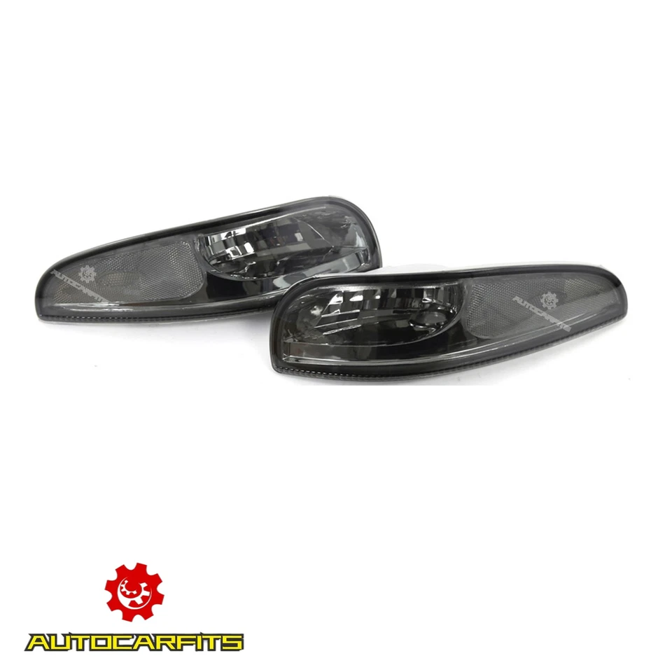 For 1997-2004 Chevy Corvette C5 Front Bumper Corner Turn Lights Smoke Pair 2PCS Foto 2 de 4