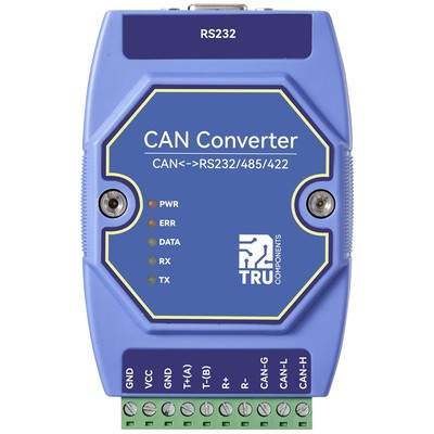 TRU COMPONENTS TC-ECAN-401 Multifunktionsmodul Modbus-RTU, CAN Bus, RS-485, R...