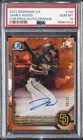 2022 BOWMAN SAPPHIRE EDITION CHROME PROSPECT AUTOS JAMES WOOD 6/25 PSA 10 AUTO