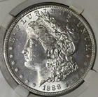 1888 S Silver Morgan Dollar BU Semi Key Date Low Mintage 657000