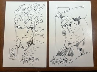 Ken Lashley Original Sketch Art Colossus And Phoenix