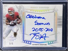 Anderson, Rodney - 2019 Trinity - Autograph - 3/5