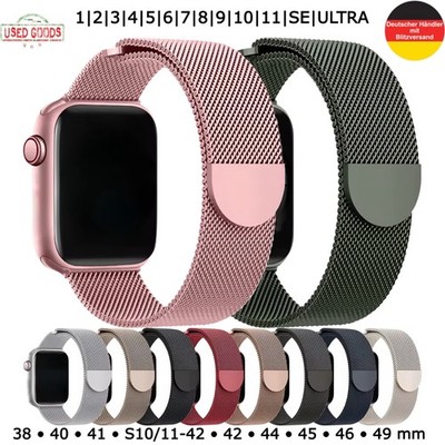 Magnet Milanaise für Apple Watch Series 1-7 8 9 10 11 SE ULTRA Uhrenarmband Uhr