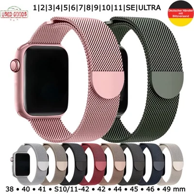 Magnet Milanaise für Apple Watch Series 1-7 8 9 10 11 SE ULTRA Uhrenarmband Uhr - Bild 1 von 4
