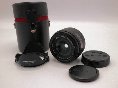 Sigma 24mm f/2.8 Super Wide Angle Prime Lens WITH Macro! SA Mount Case Caps Hood