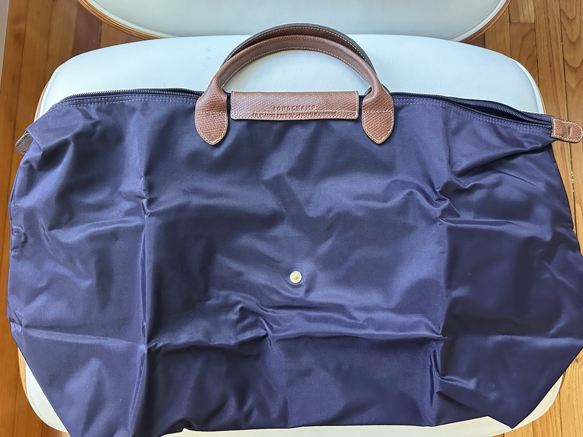 LONGCHAMP LE PLIAGE 18 Type Large Weekender Purple Duffel TRAVEL