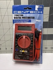 Centech Digital Multimeter CEN-TECH Volt Ohm Amp Meter 7-Function Volt Amp-NEW