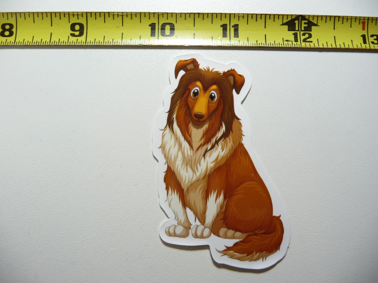 Collie Sitting Decal Sticker for Dog Lovers and Pet Best Friends