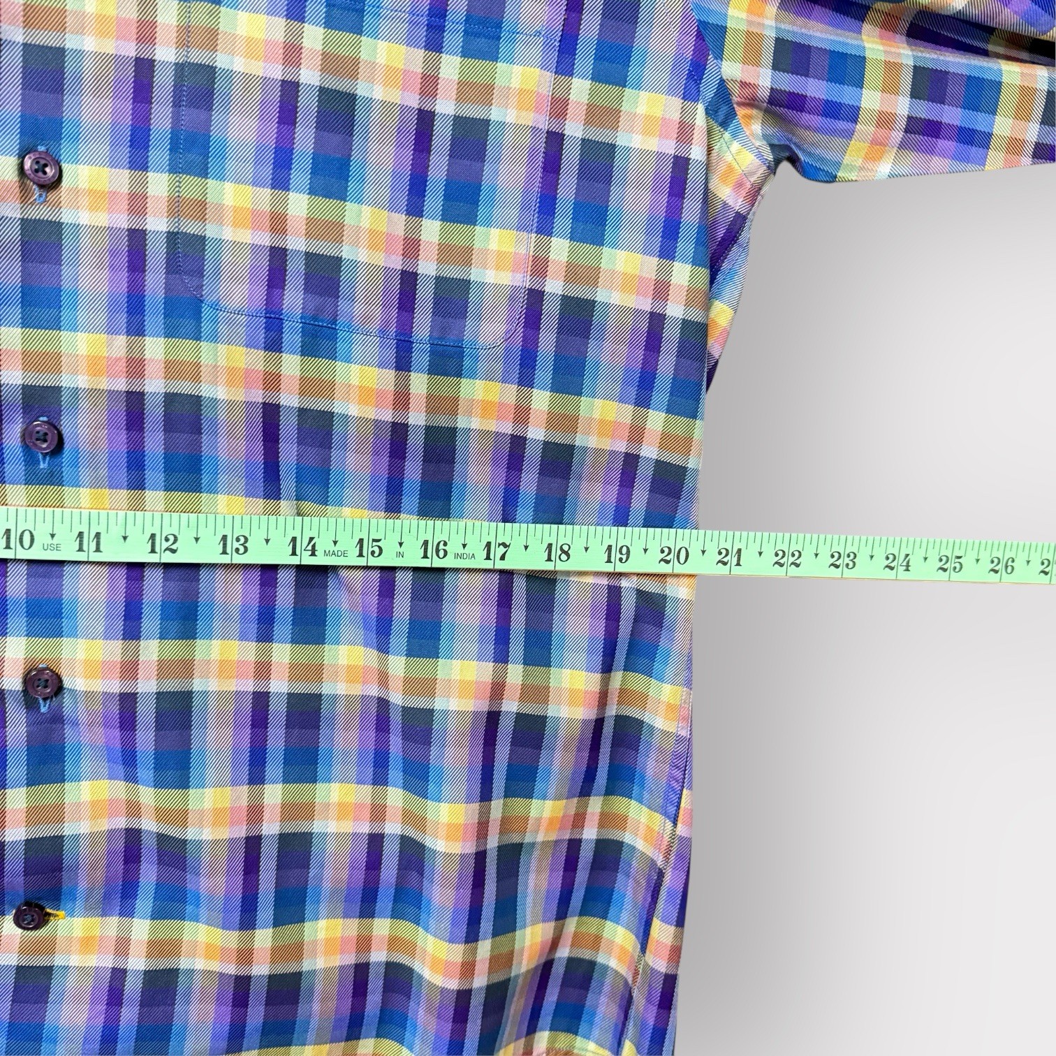 ROBERT TALBOTT Button Up Long Sleeve Plaid Multic… - image 5