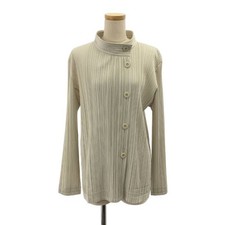 Excellent Condition PLEATS PLEASE ISSEY MIYAKE Single Breasted Jacket 4 Light Gr