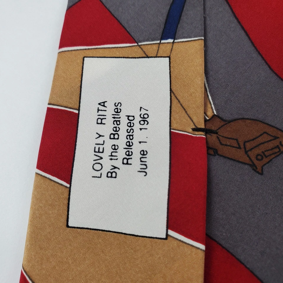 Vintage The Beatles "Lovely" Rita Silk Neck Tie Sgt. Pepper's Lonely Hearts Club - Image 4 of 4