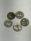 1 - WASHINGTON SILVER QUARTER, 90% SILVER , PRE 1964, RANDOM YEAR