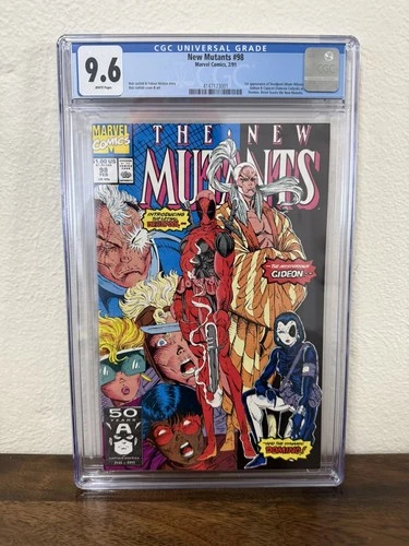 New Mutants 98 CGC Graded 9.6 (1991), 1st Appearance of Deadpool white pages