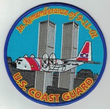 U. S. Coast Guard In Remembrance of 9-11-01 Patch. New.
