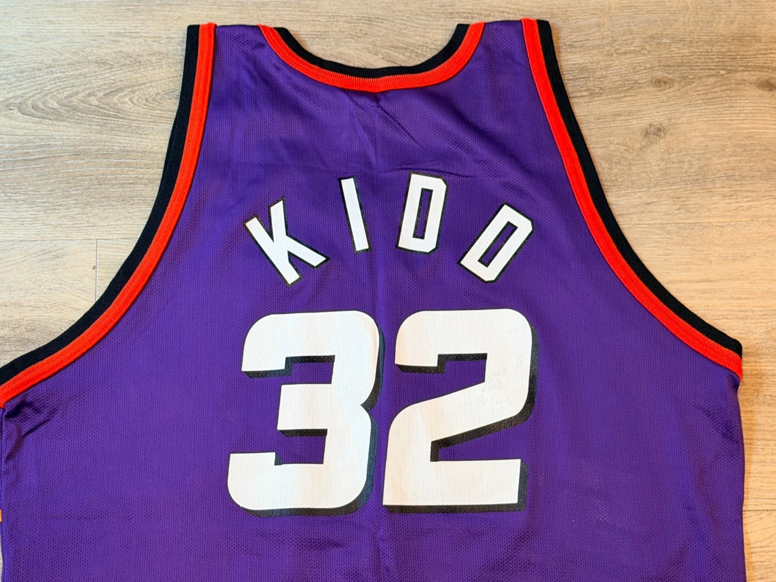 Vintage 1990s Champion Big Logo Phoenix Suns Jason Kidd NBA Basketball Jersey 48 - product detail image 12