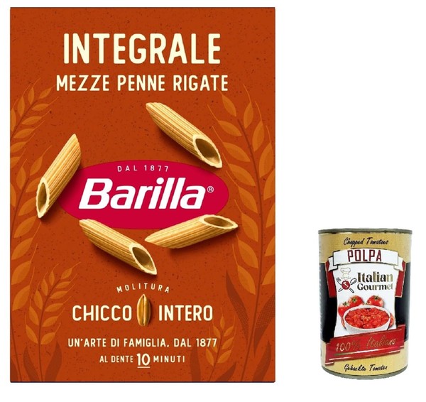 Barilla Integrale Penne 30X500G Vollkorn Pasta Mit Rillen +Polpa 400G-image