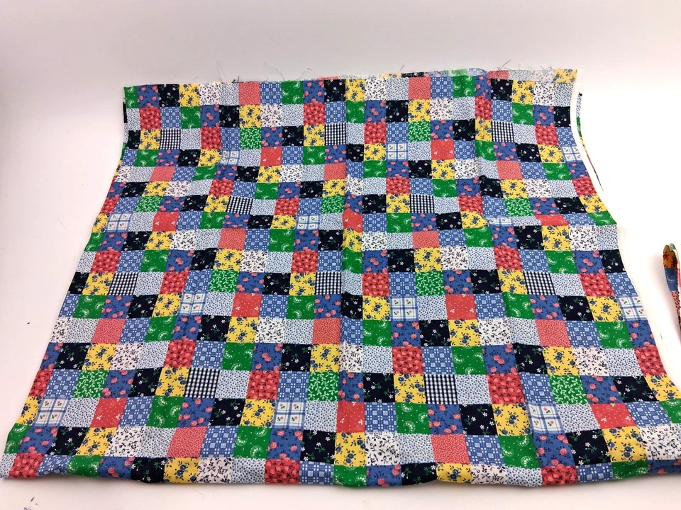 Postage Stamp Calico Patchwork Cheater Quilt Fabric Floral Tiny Print 2 Colorway - Image 2 of 4