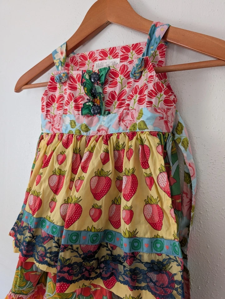 Vestido de Verano Matilda Jane Patchwork Good Hart Nudo Fresa Niñas Niños Talla 4 Foto 2 de 4