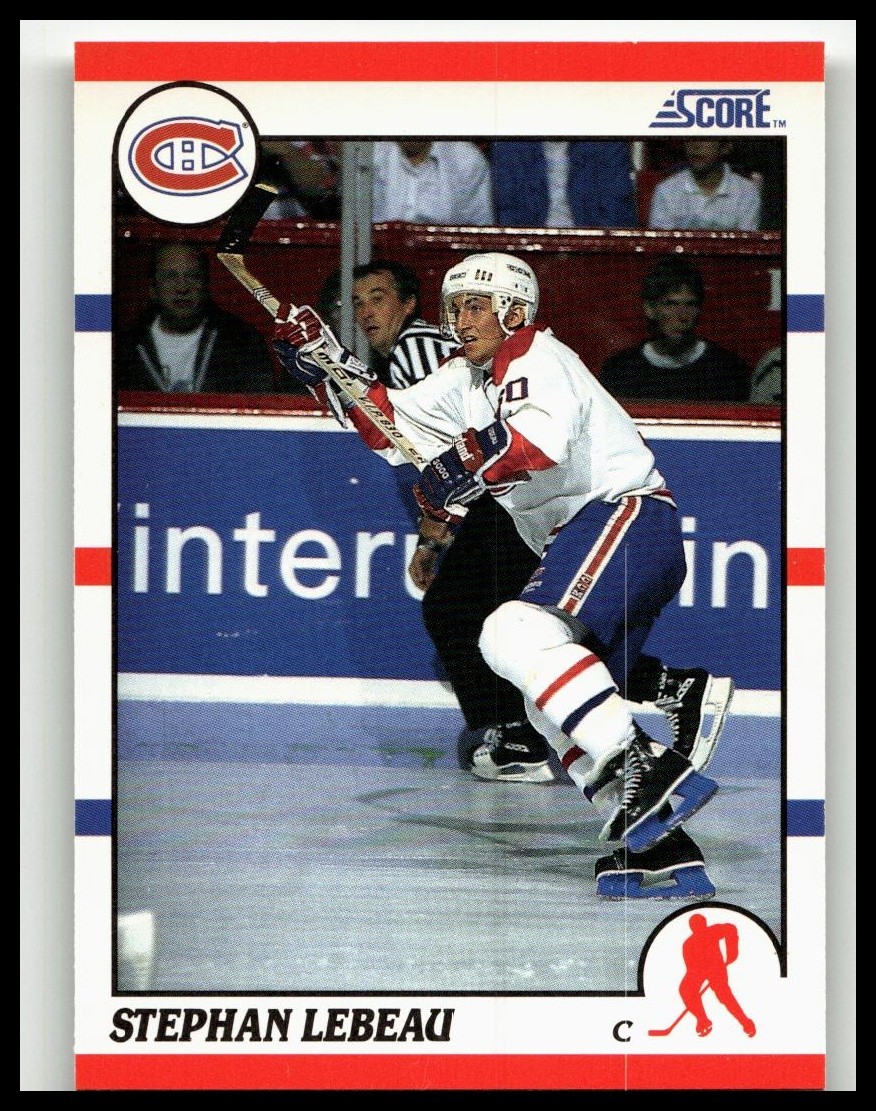 1990-91 Score American #262 Stephan Lebeau Montreal Canadiens Rookie