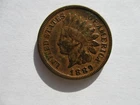 1889  Indian Cent Penny, VF-XF Near Full Liberty and Shield