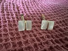 Vintage Men’s white mother-of-pearl Gold CuffLinks 12k GF — photo 3