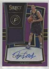 2017-18 Panini Select Rookie Jersey Auto Purple /99 TJ Leaf #RJA-TJL Auto 04tw