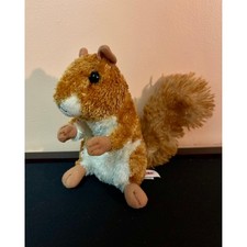 Aurora World Brown Squirrel Plush Stuffed Animal Bushy Tail Woodland 8 inch