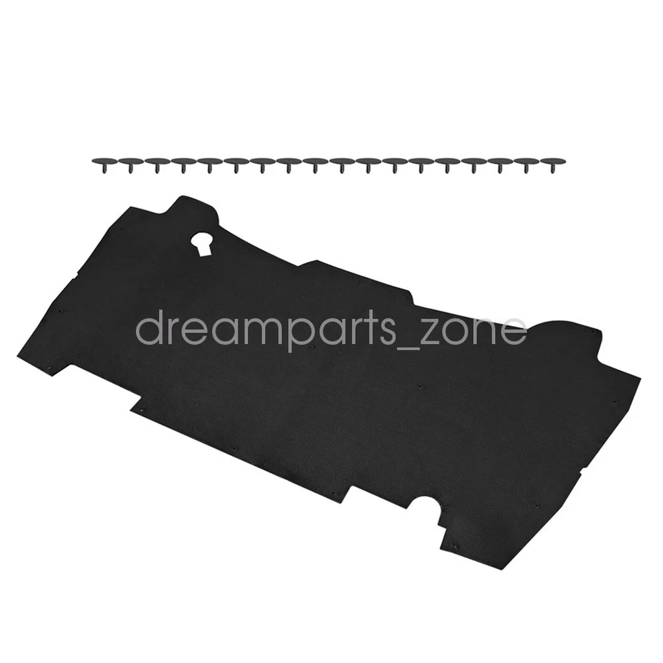 New Hood Insulation Pad With Clips For 1994-2001 2002 Dodge Ram 1500 2500 3500 - Imagem 4 de 4