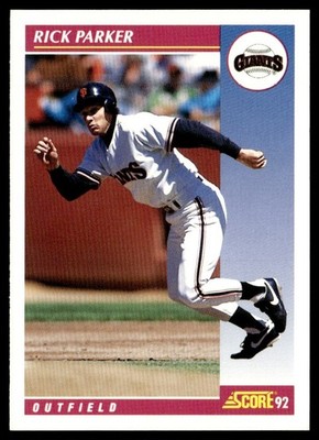 1992 Score Rick Parker San Francisco Giants #601